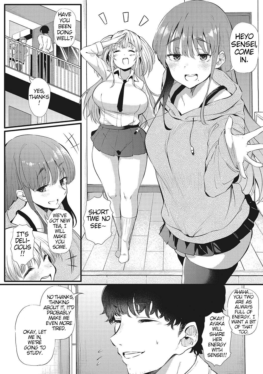Hentai Manga Comic-Sex And Communication With The Two Sisters -Read-2